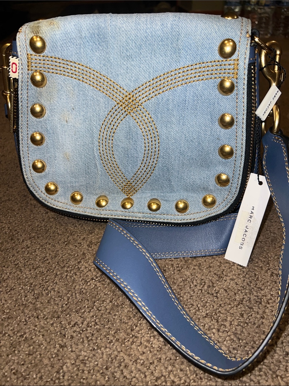 Marc Jacob Nomad Crossbody Denim Bag denim Jean **see pictures - Picture 3 of 16